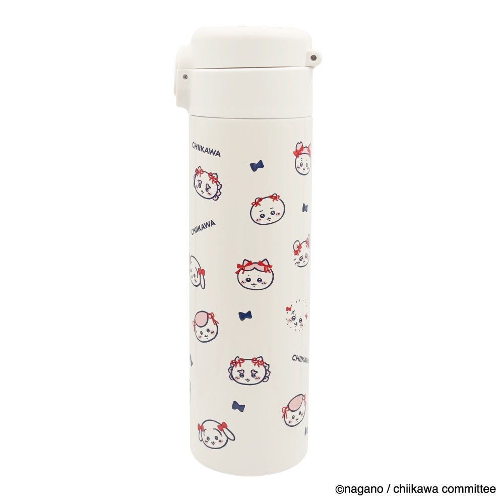 Chiikawa One-Touch Stainless Bottle 500ml (Ribbon)