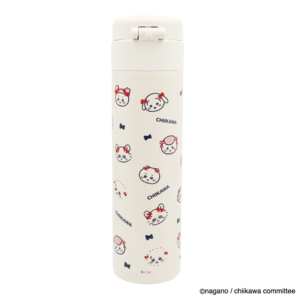 Chiikawa One-Touch Stainless Bottle 500ml (Ribbon)
