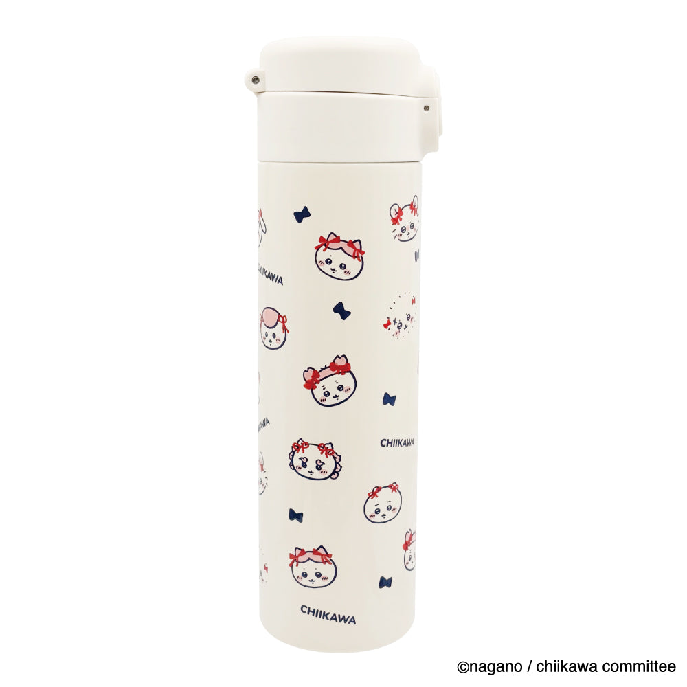 Chiikawa One-Touch Stainless Bottle 500ml (Ribbon)