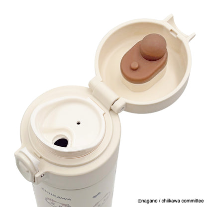 Chiikawa One-Touch Stainless Bottle 500ml (Ribbon)
