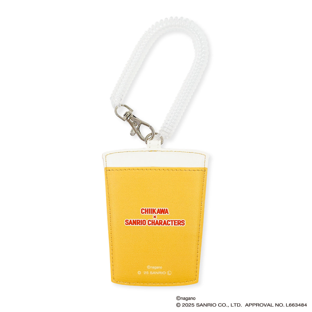 Chiikawa × Sanrio Characters Faux Die-cut Pass Case (Furuhonya & My Melody)