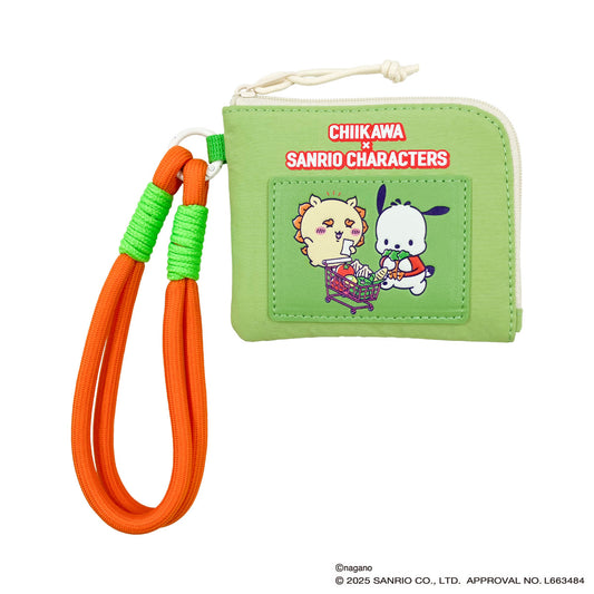 吉伊卡哇 × 三丽鸥角色 紧凑型钱包 (狮萨 & 帕恰狗)