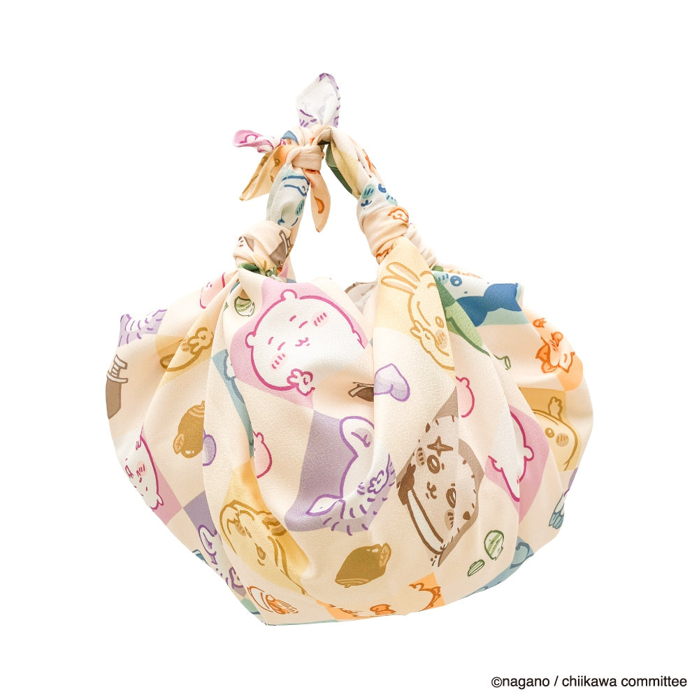 ちいかわ 撥水風呂敷（市松模様）