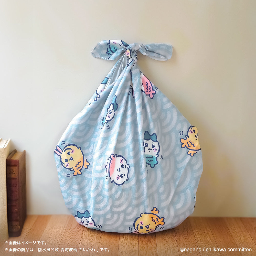 ちいかわ 撥水風呂敷（青海波柄）