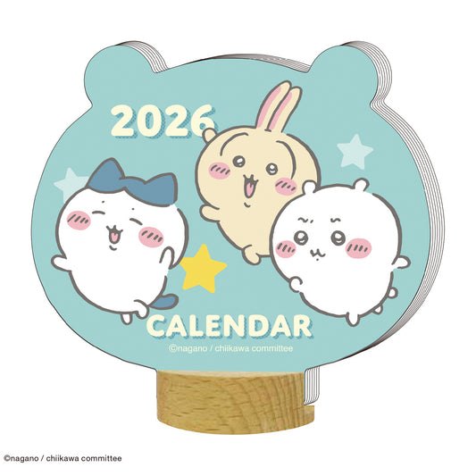 吉伊卡哇 不規則形狀桌面日曆2026