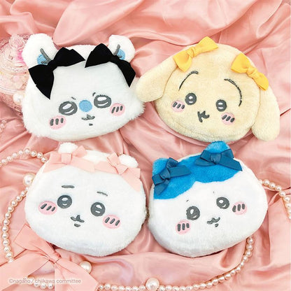 Chiikawa Die-cut Face Pouch (Chiikawa Ribbon)