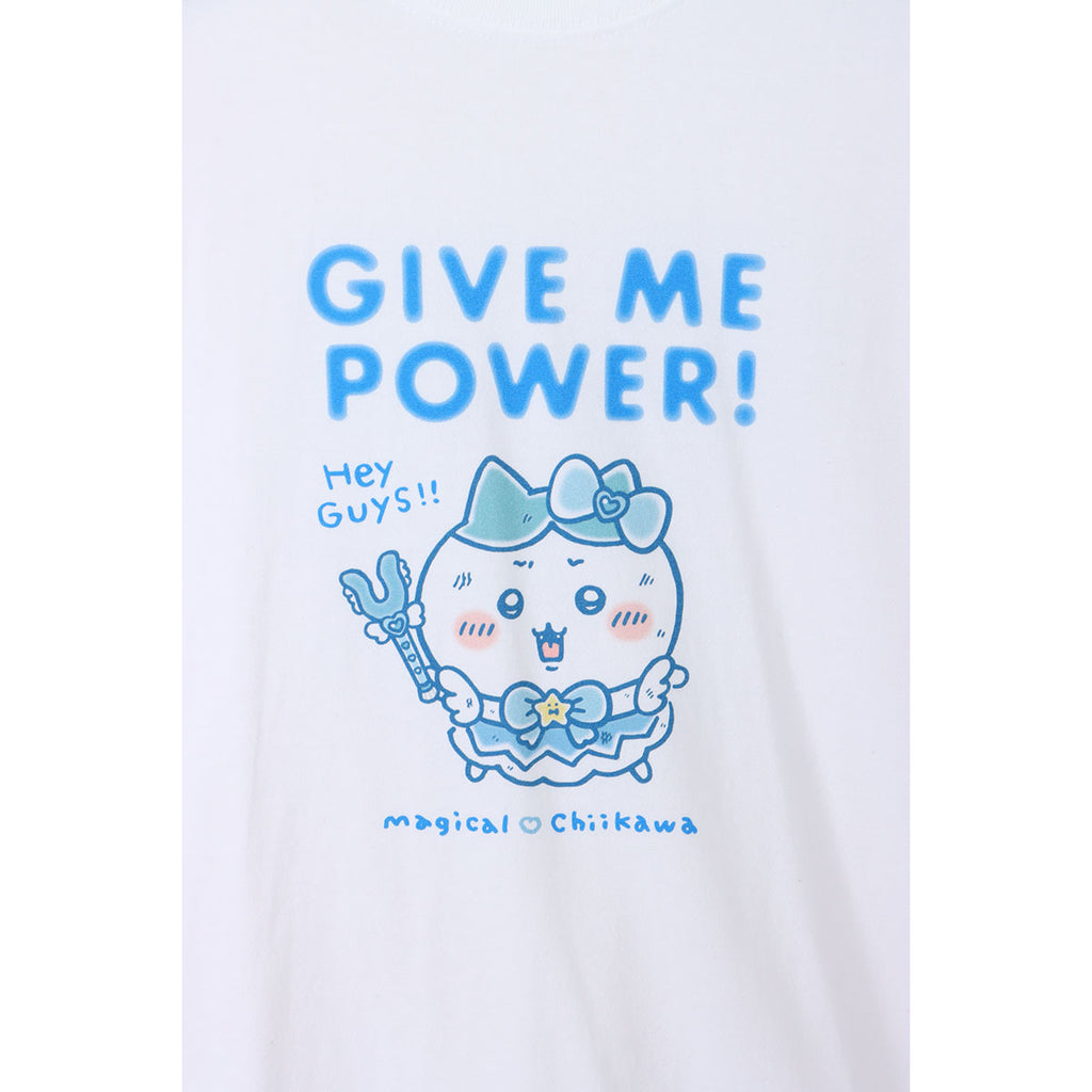 Chiikawa Magical Chiikawa T-Shirt (GIVE ME POWER!! White)