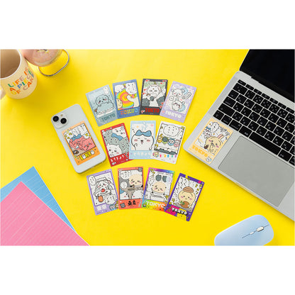 ちいかわ 東京みやげ スマホに貼れるサイズのTOKYOステッカー（石の呪い）