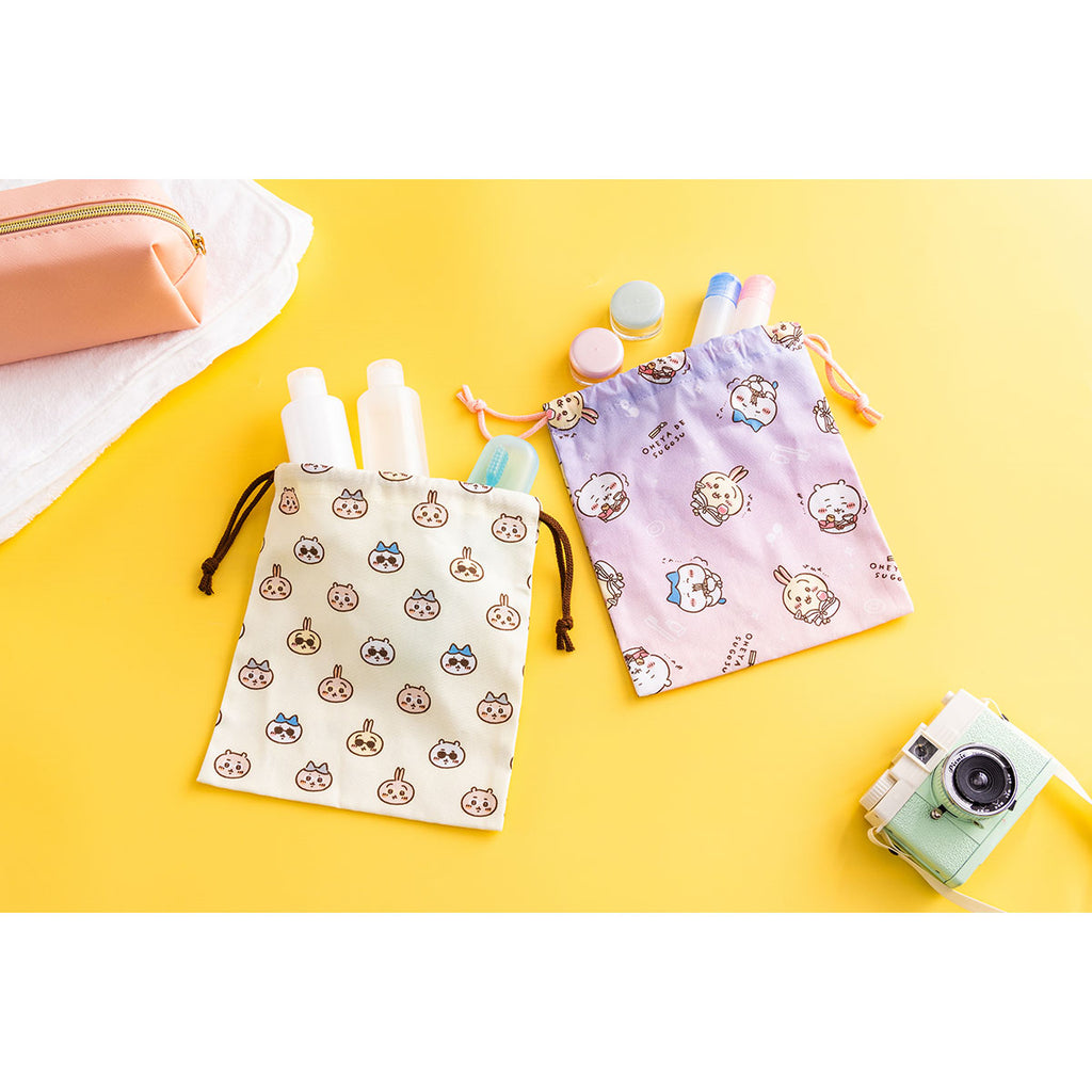 Chiikawa Tokyo Souvenir Perfect Size Drawstring Pouch (OHEYA DE SUGOSU)