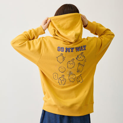 吉伊卡哇 拉鍊連帽衫 GO MY WAY 黃色