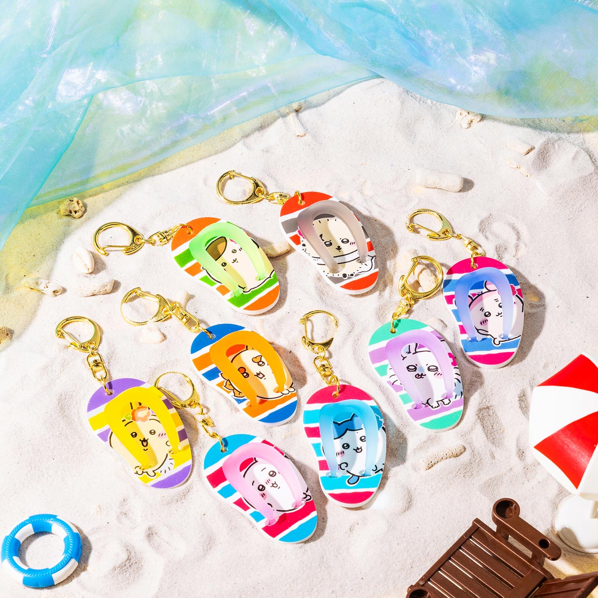 Chiikawa Shisa's Souvenir Shop Trading Beach Sandals Keychain (All 8 Types)
