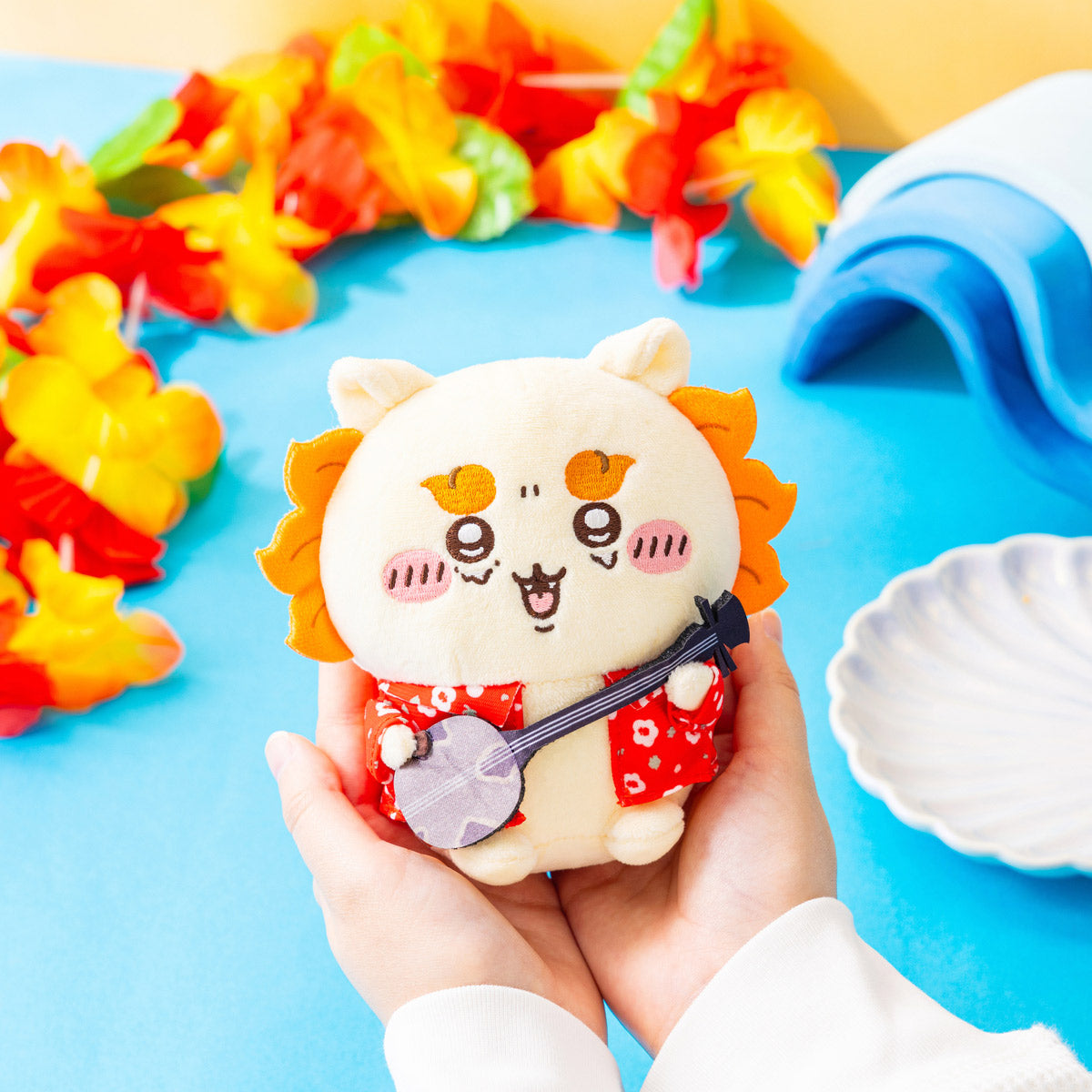 Chiikawa Shisa's Souvenir Shop Sanshin Shisa Plush S