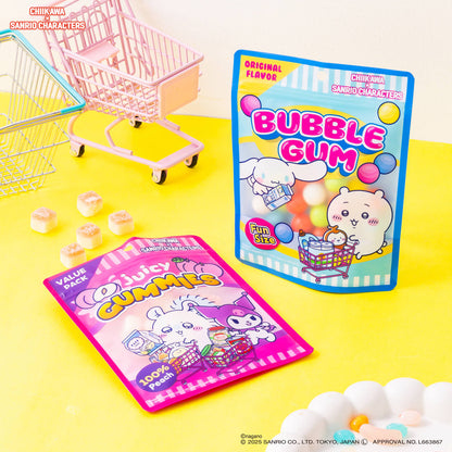 吉伊卡哇 × 三丽鸥角色 超市自封袋 5片装 (飞鼠与酷洛米)