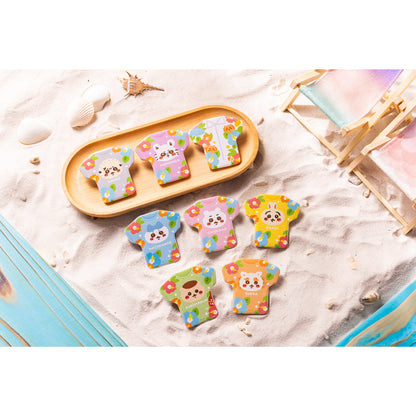 Chiikawa Shisa's Souvenir Shop Trading T-Shirt Shaped Button Badge (All 8 Types)