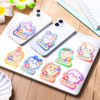 ちいかわ シーサーのおみやげやさん スマホに貼れるサイズのクリアステッカー（ちいかわ）