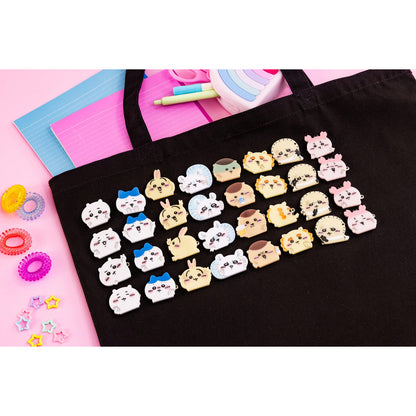 Chiikawa 4-Piece Acrylic Badge Set (Peace Rakko)