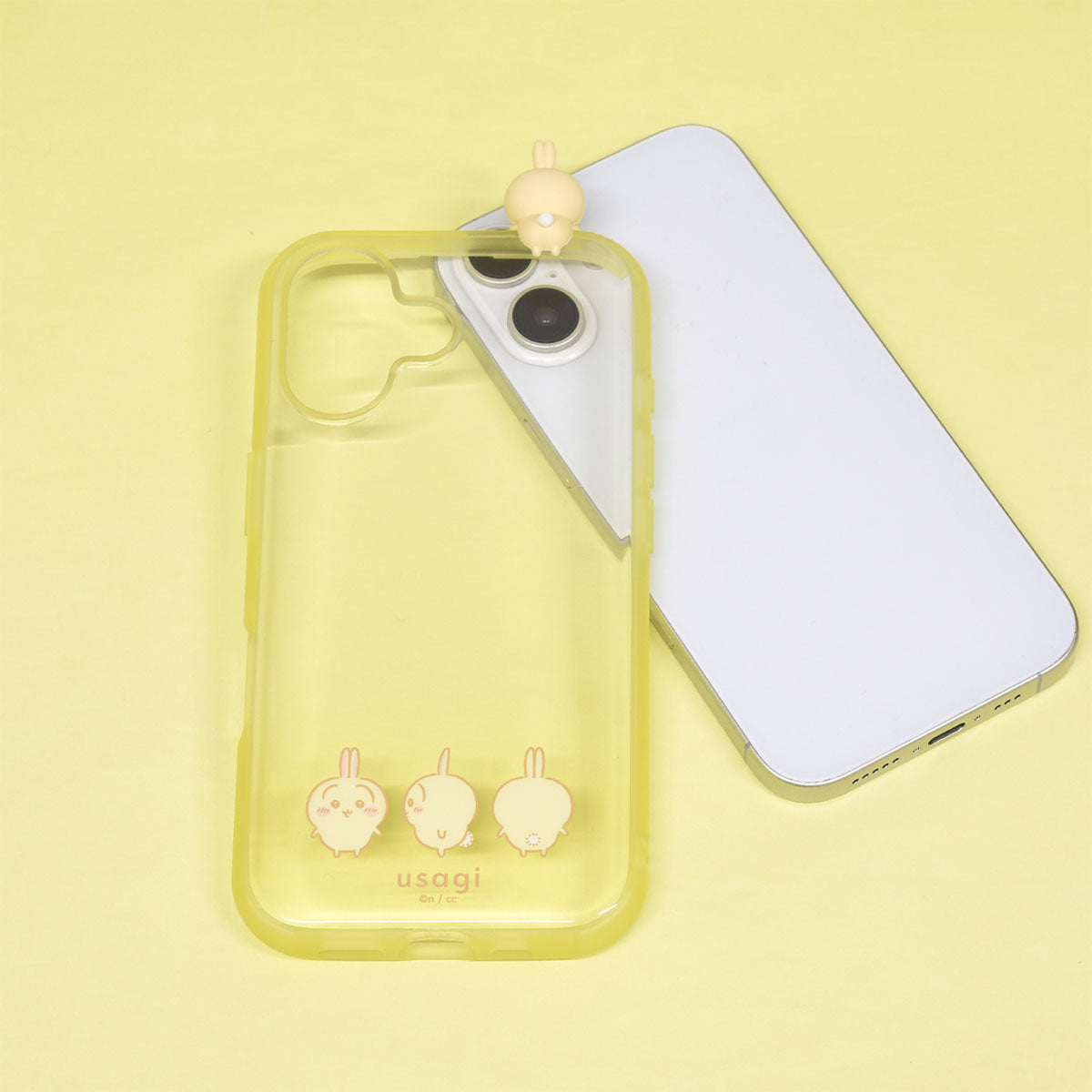치이카와 프레임 IIIIfit 클리어 iPhone16 케이스 (우사기)
