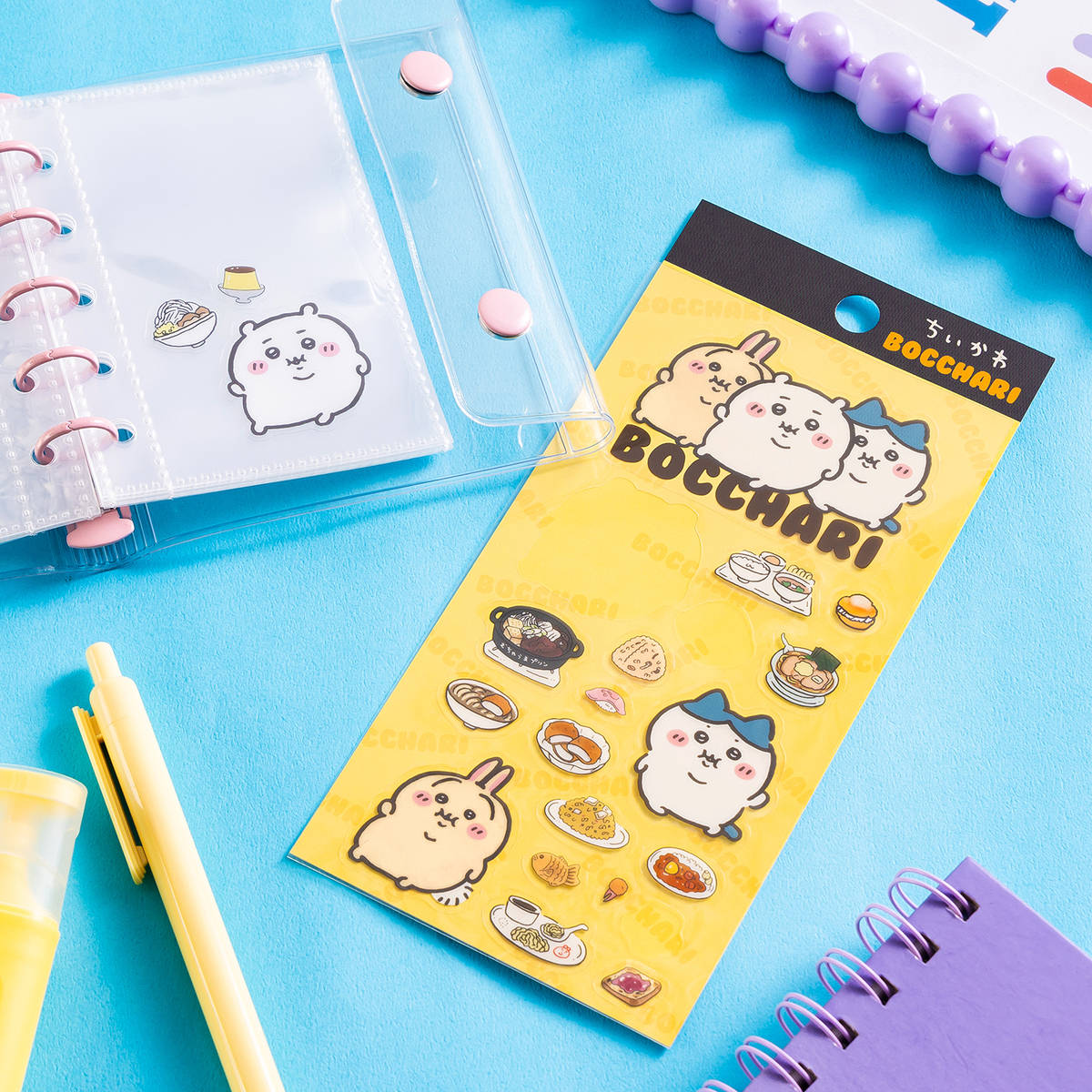 吉伊卡哇 胖嘟嘟食物透明貼紙