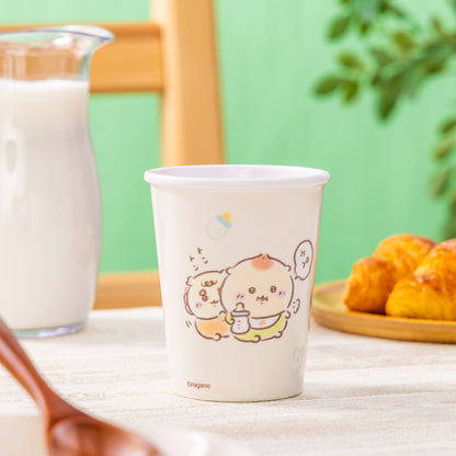 치이카와 Chiikawa Baby 종이컵 같은 멜라민 컵 (우유으읍하앗)