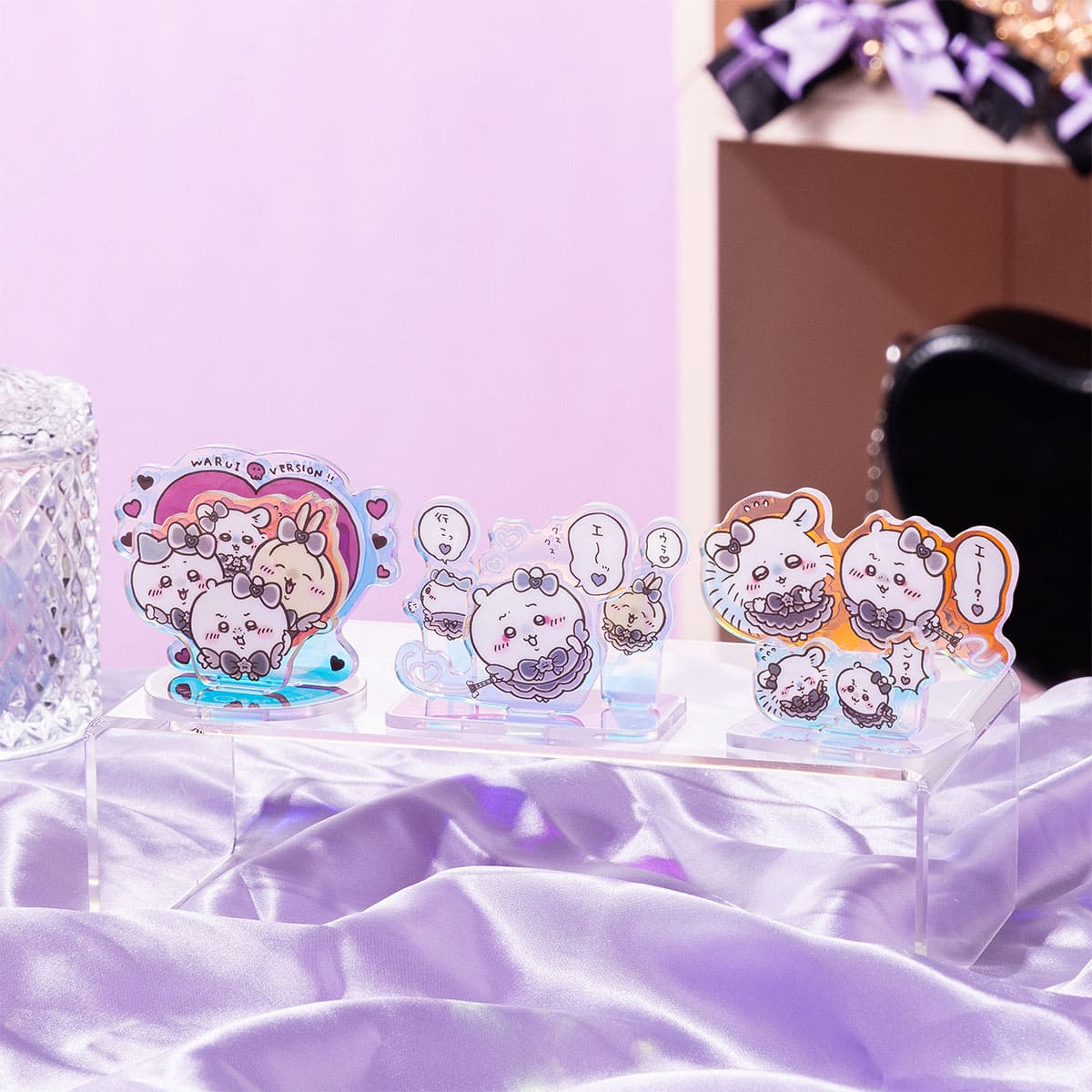 Chiikawa Magical Chiikawa Evil Version Layered Acrylic Stand (Chiikawa & Momonga)