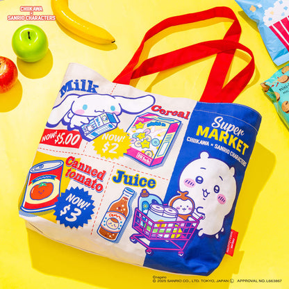 吉伊卡哇 × 三麗鷗角色 超市購物手提袋