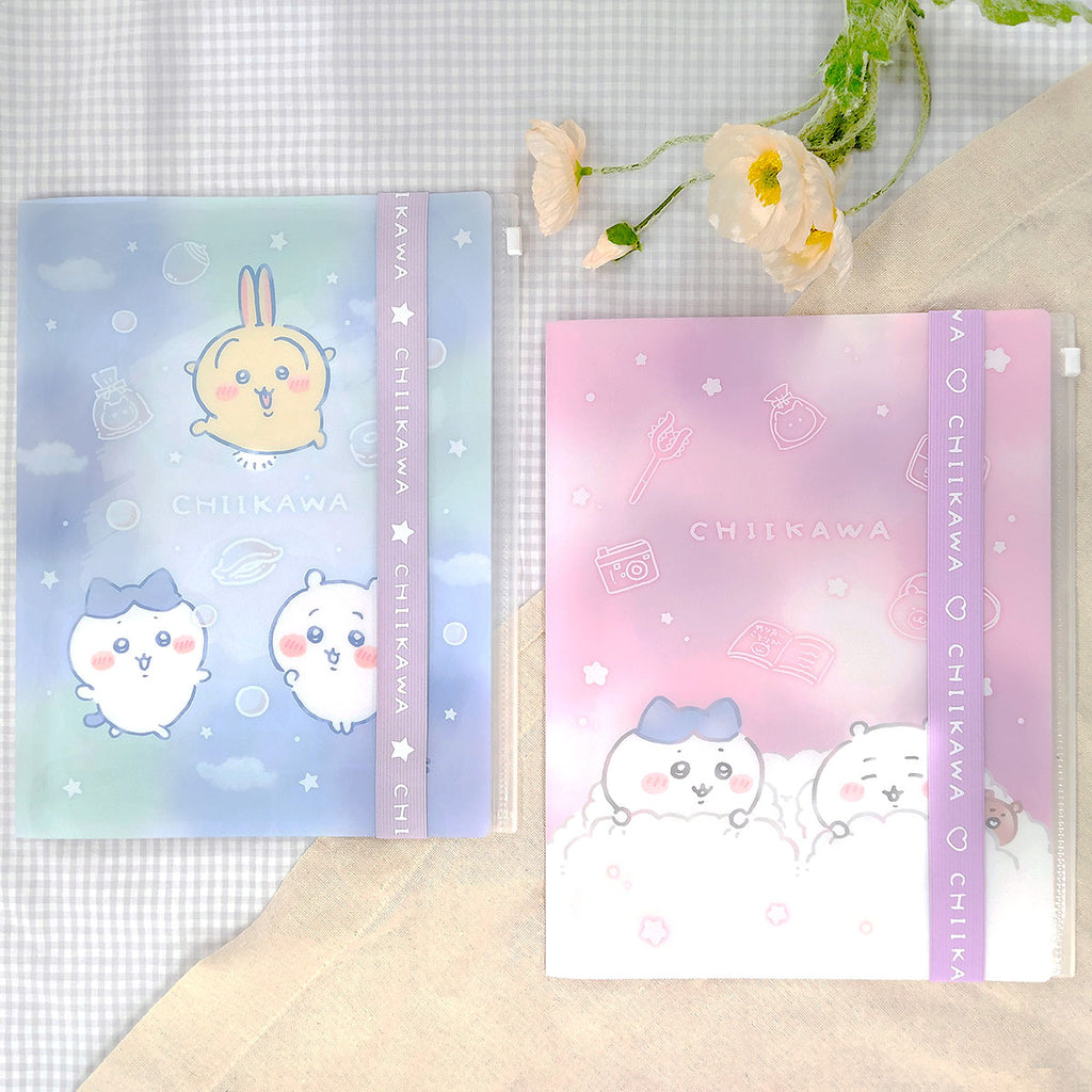 Chiikawa Logo Tape 6P File (Fluffy Goodnight)
