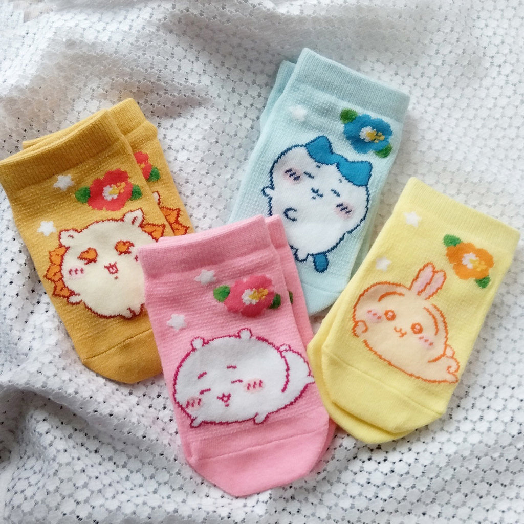 ちいかわ メッシュスニーカー丈ソックス（ちいかわ・アロハ）