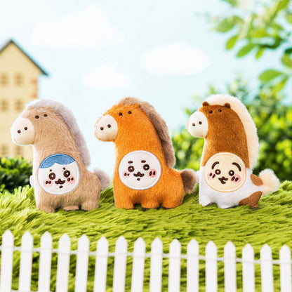 Chiikawa "Become a Horse" Plush Badge Set