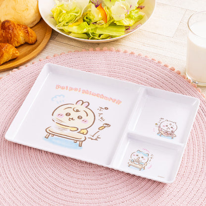 치이카와 Chiikawa Baby 칸막이 멜라민 접시 (포이포이 마구 버려!!)