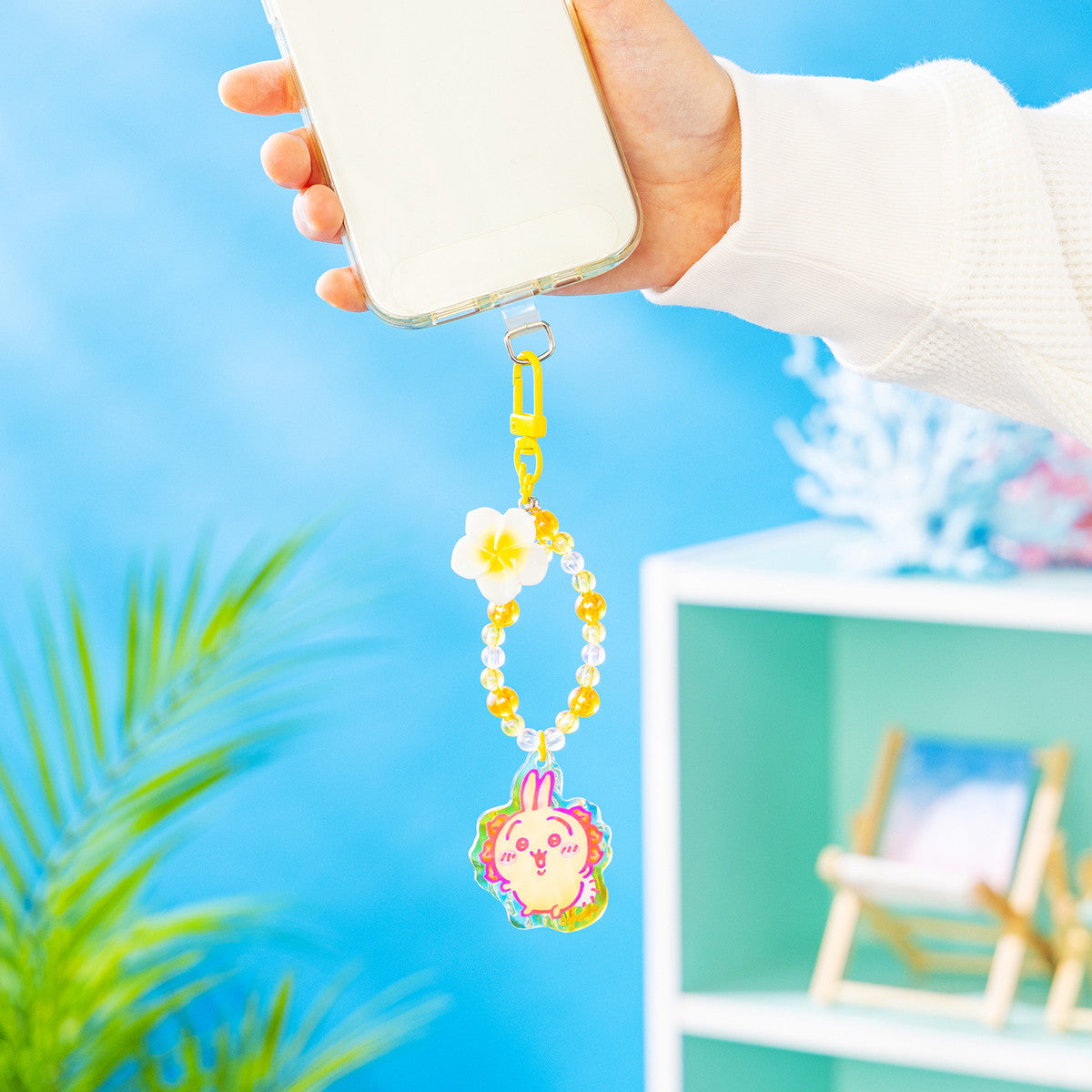 ちいかわ シーサーのおみやげやさん ビーズ付きアクリルストラップ（シーサー）