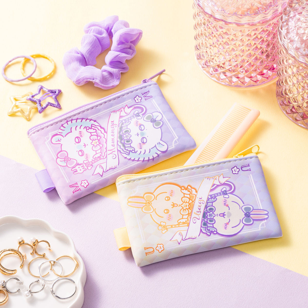 Chiikawa Magical Chiikawa Trump-like 2-piece Pouch Set (Chiikawa・Hachiware)