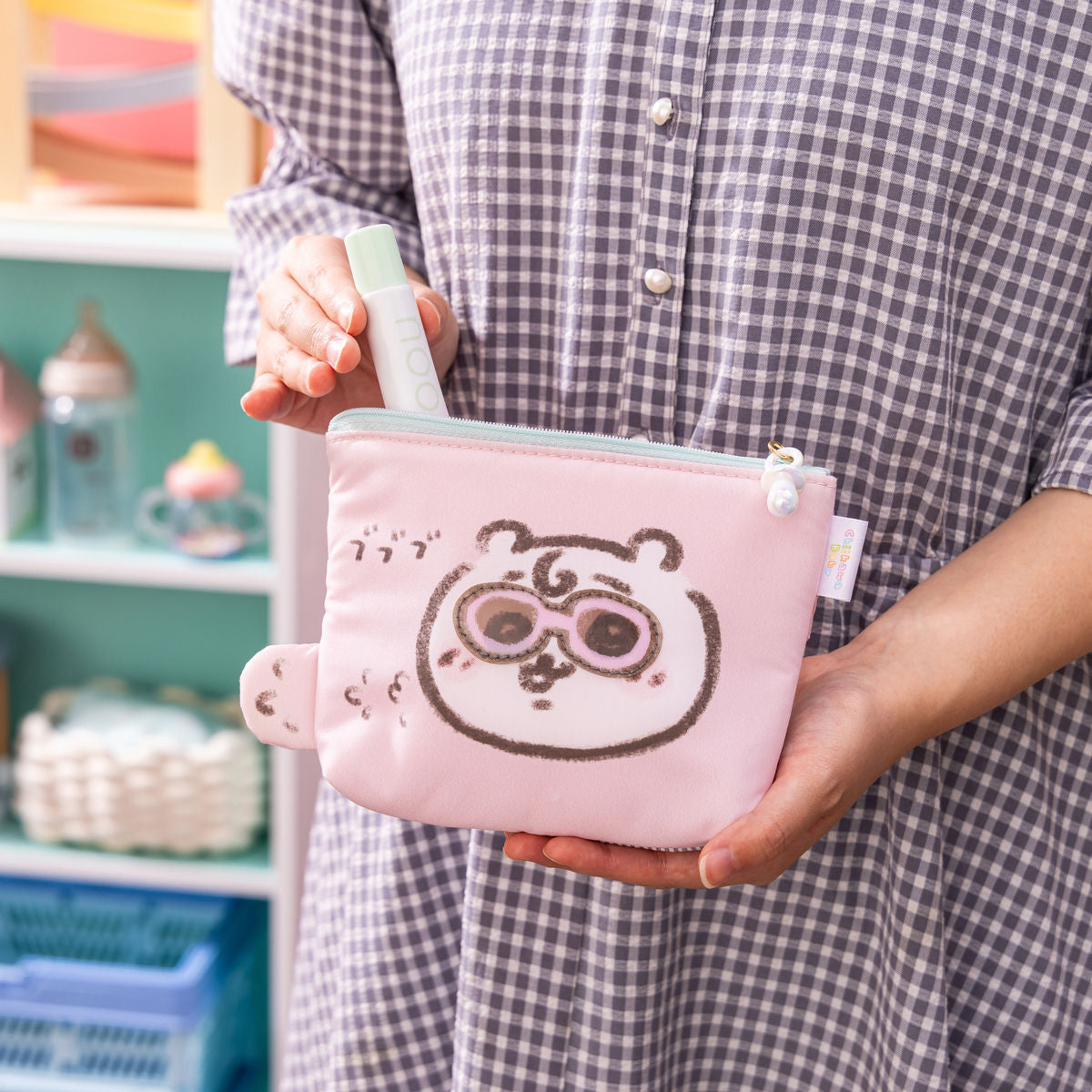 ちいかわ Chiikawa Baby ポケットティッシュも入れられるポーチ（ハチワレ）