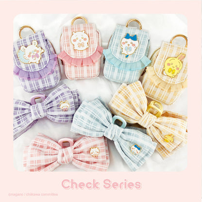 Chiikawa Ribbon Claw Clip (Checkered / Chiikawa)