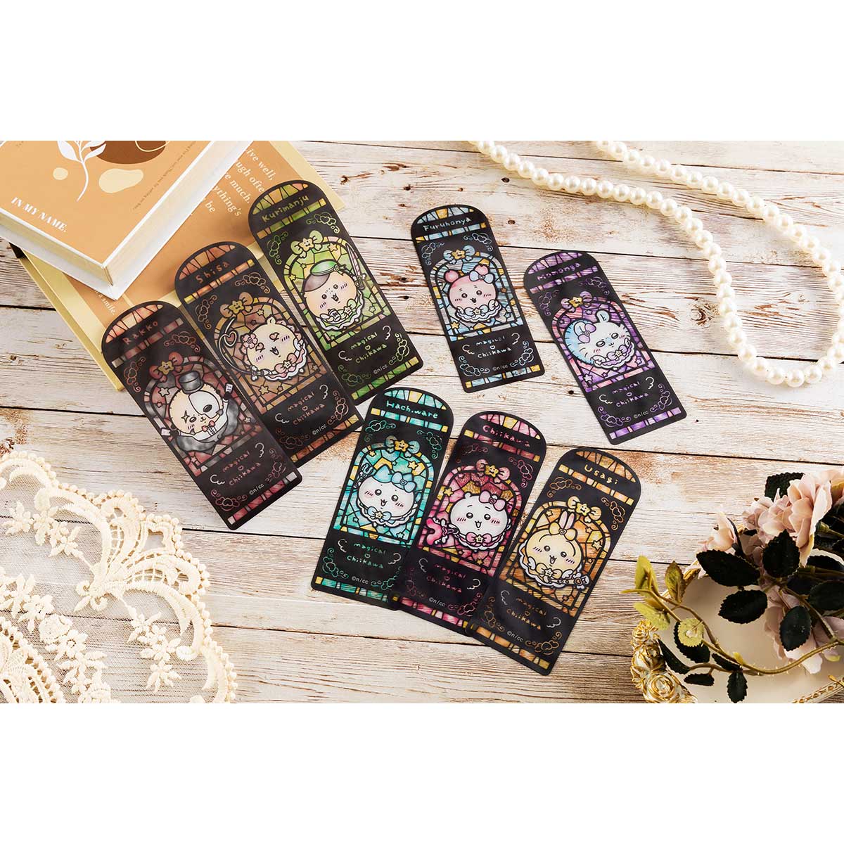 Chiikawa Magical Chiikawa Trading Stained Glass Style Clear Bookmarks (All 8 Types)