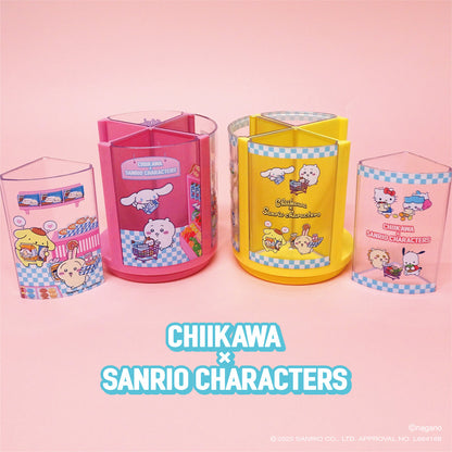 ちいかわ×サンリオキャラクターズ 回るペンスタンド（イエロー）