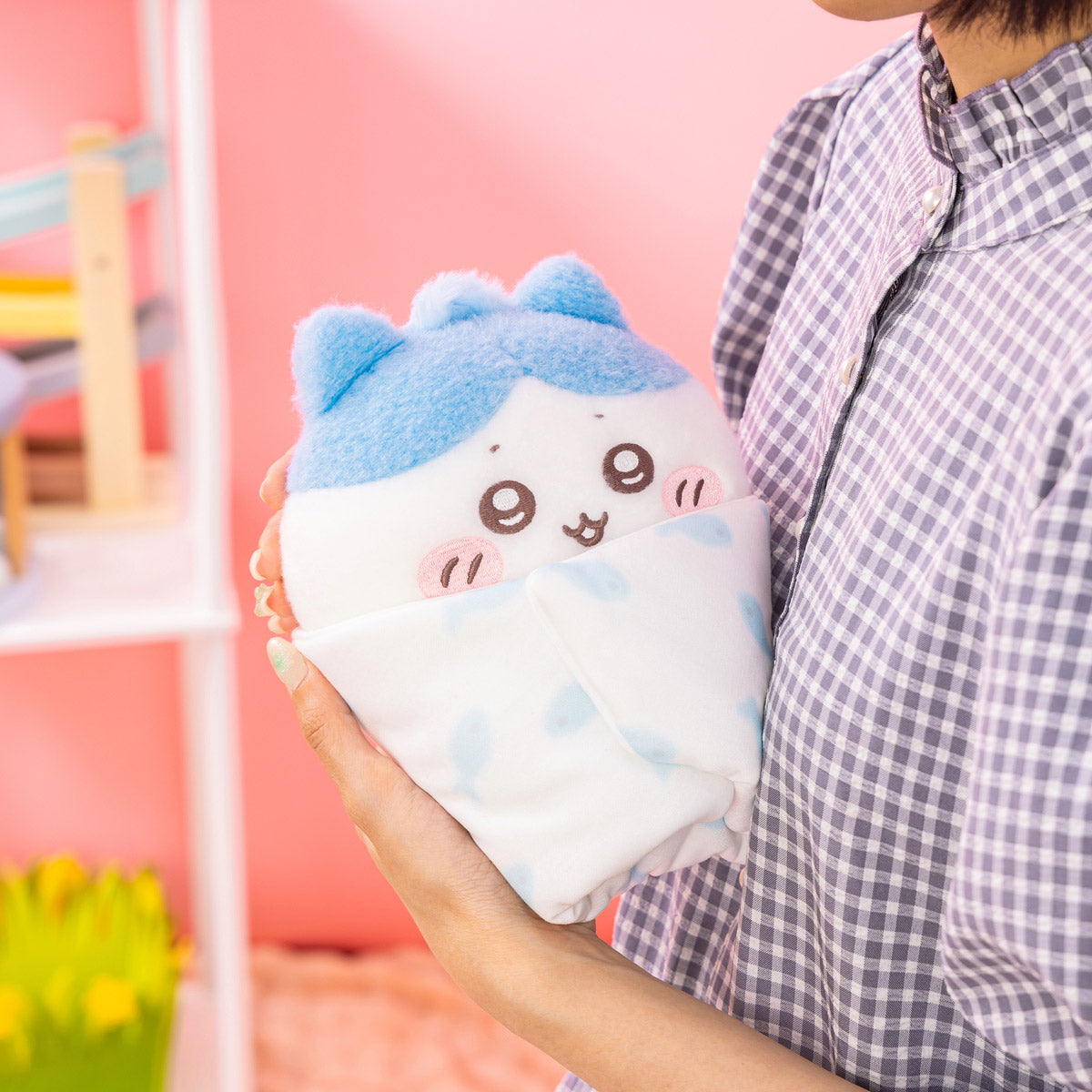 치이카와 Chiikawa Baby 속싸개 인형 (하치와레)