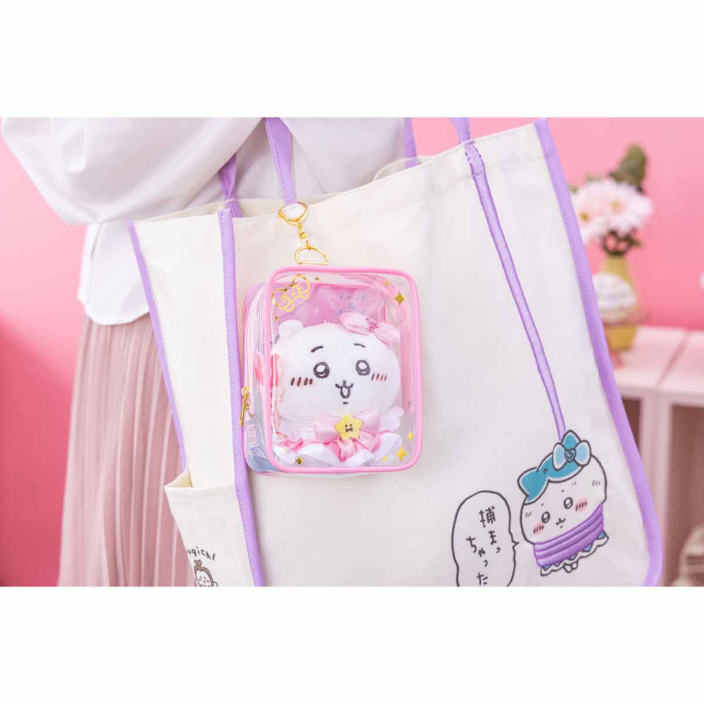 ちいかわ 超まじかるちいかわ マスコットも入る！クリアポーチ（うさぎ）