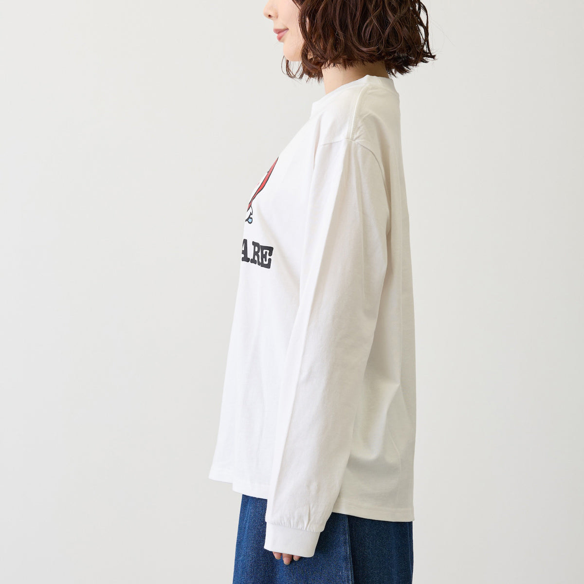 吉伊卡哇 長袖T恤 I LOVE HACHIWARE 白色