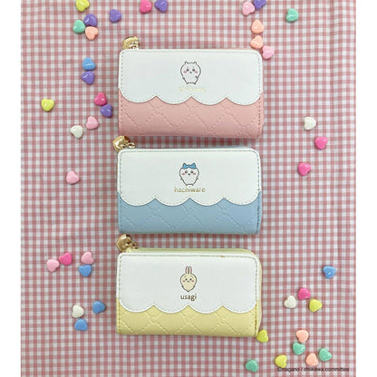 Chiikawa Anime "Chiikawa" L-shaped Zip Coin & Key Case (Chiikawa)