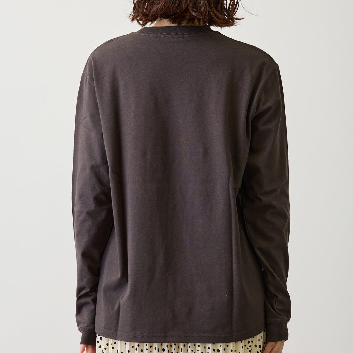 吉伊卡哇 長袖T恤 I LOVE USAGI 炭灰色