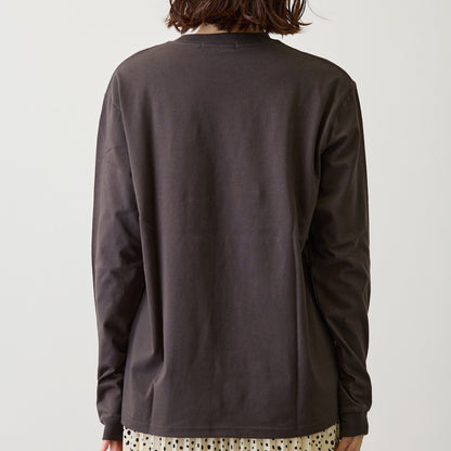 吉伊卡哇 長袖T恤 I LOVE USAGI 炭灰色