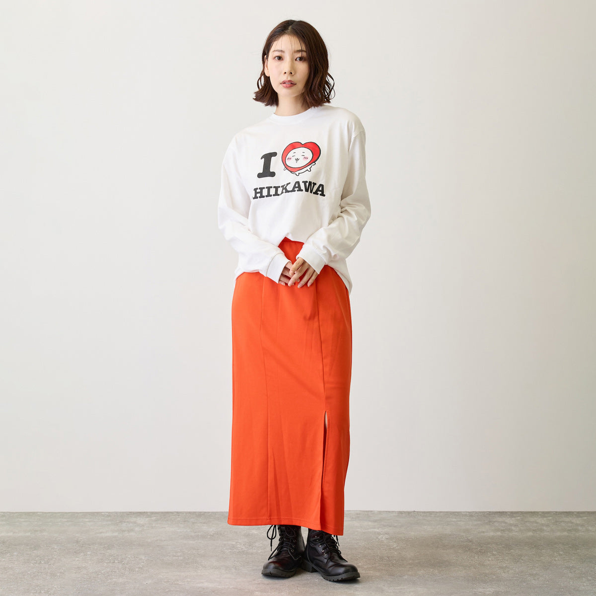 吉伊卡哇 長袖T恤 I LOVE CHIIKAWA 白色