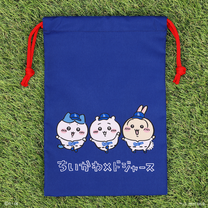 치이카와×MLB TOKYO SERIES 끈 주머니 (다저스)