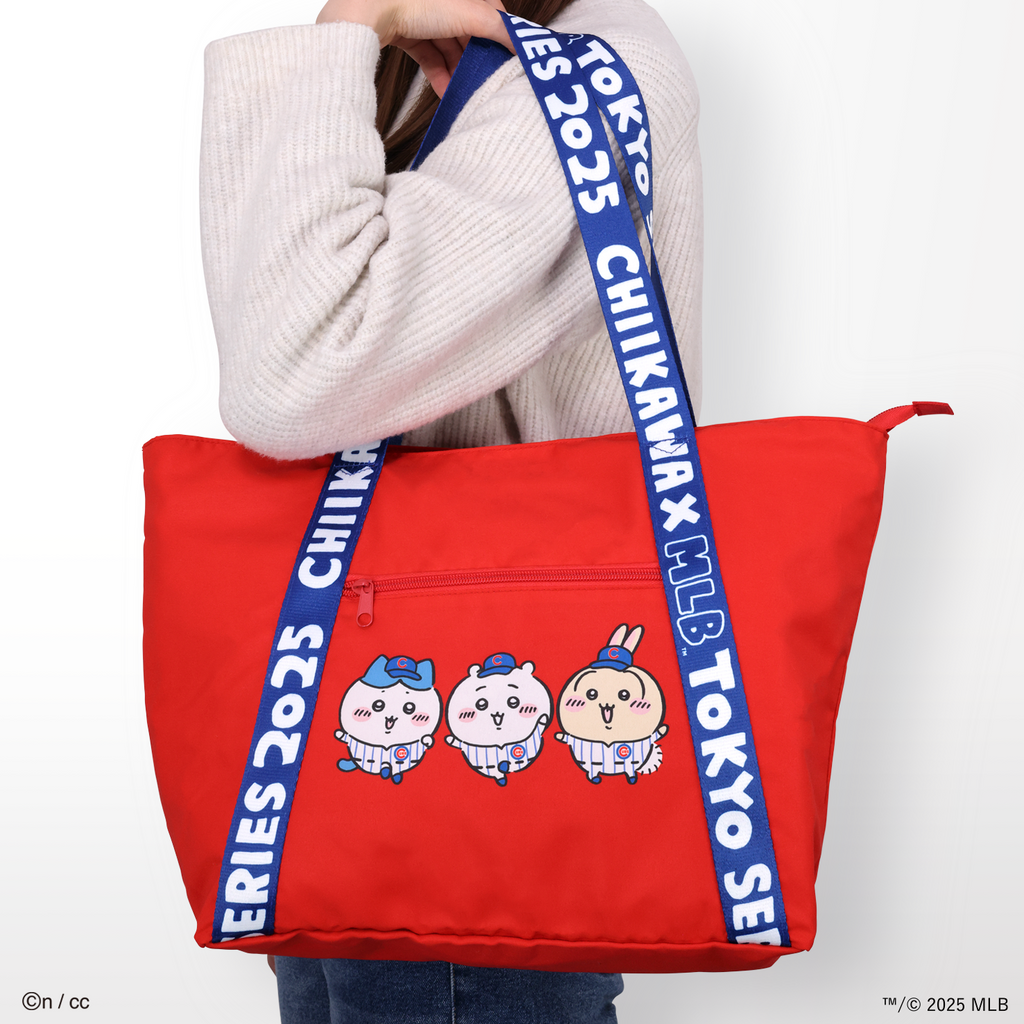 【予約】ちいかわ×MLB TOKYO SERIES トートバッグ（カブス）【2025年6月下旬より順次発送予定（発送延期の場合もキャンセル不可）】【通常商品と同時購入・配送希望日指定不可】【キャンペーン対象外】