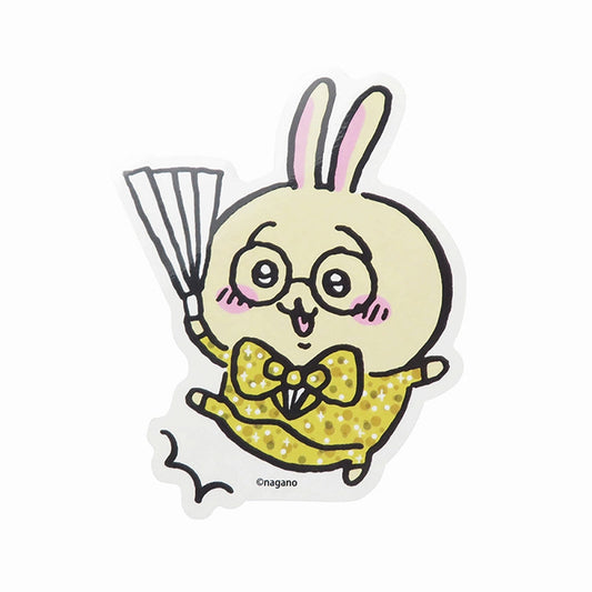 Chiikawa Die-Cut Sticker Manzai Show Usagi
