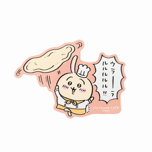 吉伊卡哇咖啡 輕鬆切割大貼紙（擀麵的兔子）