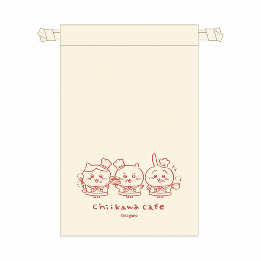 Chiikawa Cafe Drawstring Pouch