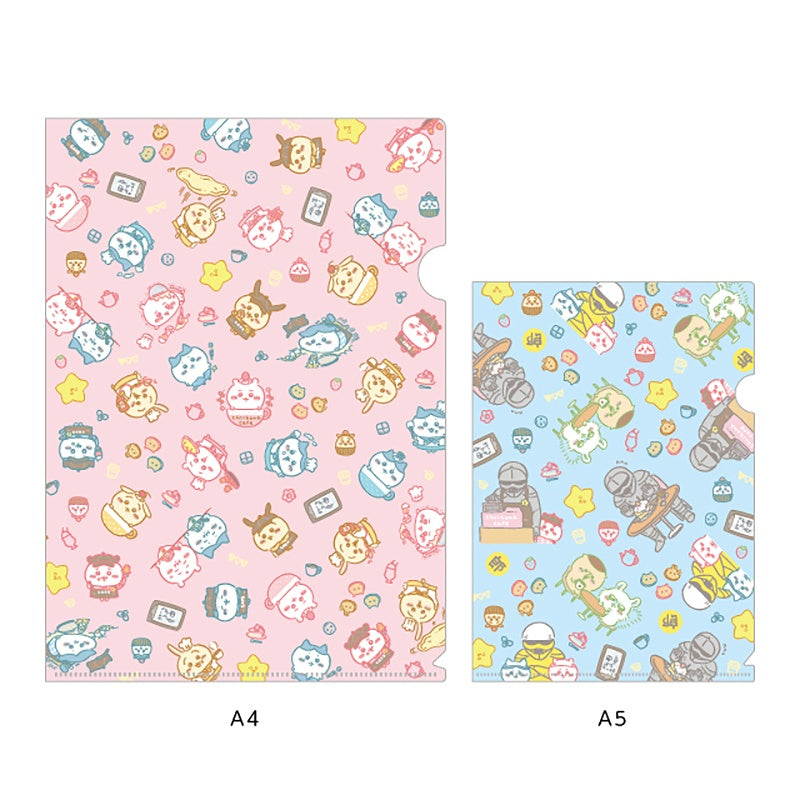 Chiikawa Cafe Clear File Set (A4/A5 One Each)