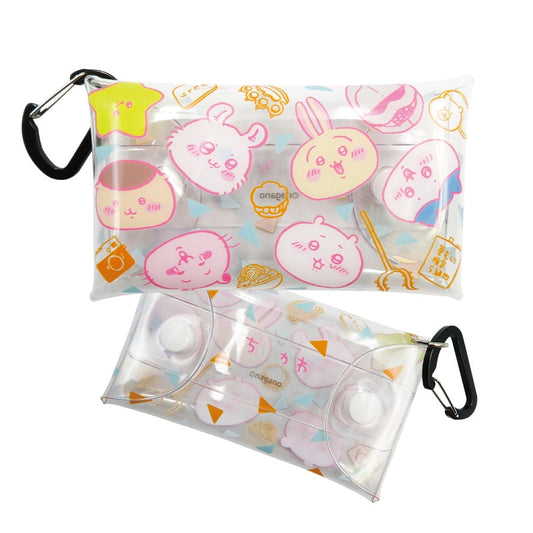 ちいかわ クリアマルチケースS 総柄