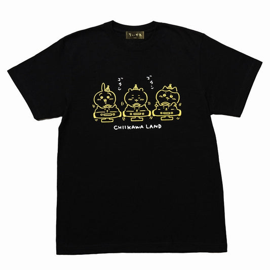 Chiikawa Land T-Shirt Go-Kart Black